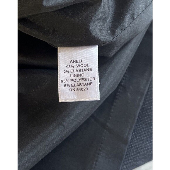 Banana Republic Skirt Womens 8 Charcoal Gray Wool Lined Short Pencil Stretch - Picture 5 of 12